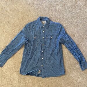 Jack Wills Casual Blue Chambray Button Down Shirt